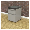 Office Filing Cabinets & Shelves | Alera ALEPBBFLG 14.96 in. x 19.29 in. x 21.65 in. 2-Drawer File Pedestal with Full-Length Pull - Light Gray image number 1