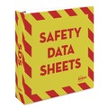 Binders | Avery 18951 11 in. x 8.5 in. 2 in. Capacity 3-Rings Heavy-Duty Preprinted Safety Data Sheet Binder - Yellow/Red image number 0