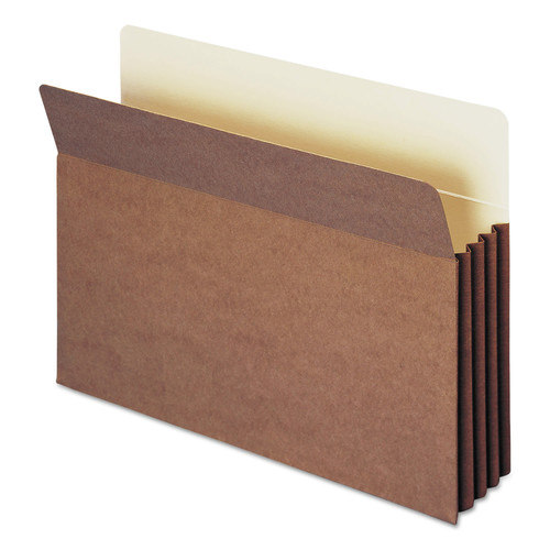 File Folders | Smead 74380 3.5 in. Expansion Legal Size TUFF Pocket Drop-Front File Pockets with Fully Lined Gussets - Redrope (10/Box) image number 0