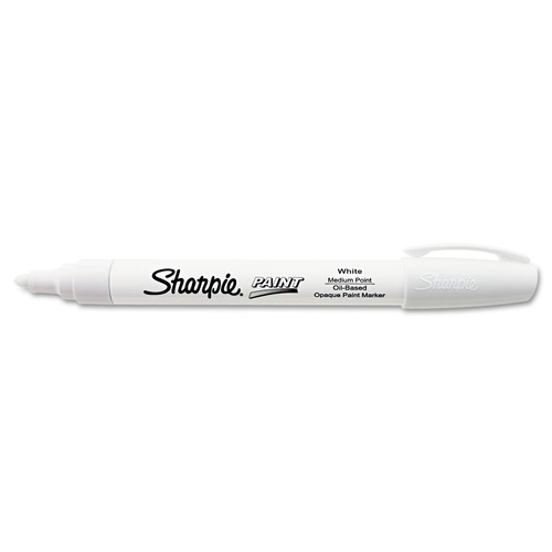 Permanent Markers | Sharpie 35558 Permanent Paint Marker - Medium Bullet Tip/White image number 0