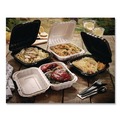 Food Trays, Containers, and Lids | Pactiv Corp. YCN806000000 EarthChoice SmartLock 6 in. x 6 in. x 3.1 in. Microwaveable MFPP Hinged Lid Containers - White (400/Carton) image number 6