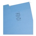 File Folders | Smead 64099 Letter Size 1/3-Cut Tabs FasTab Hanging Folders - Blue (20/Box) image number 2