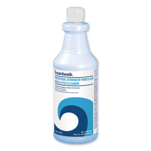 Cleaning & Janitorial Supplies | Boardwalk 032500-12ESSN 32 oz. Bottle Industrial Strength RTU Porcelain Bowl and Tile Cleaner - Floral Scent (12/Carton) image number 0
