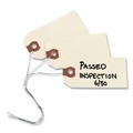 Dividers & Tabs | Avery 12604 4.25 in. x 2.13 in. 11.5 pt Stock Double Wired Shipping Tags - Manila (1000/Box) image number 1