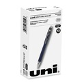 Pens | uni-ball 62152 Jetstream 0.7 mm Retractable Hybrid Gel Pen - Black Ink/Blue/Silver Barrel/Fine (1-Dozen) image number 0