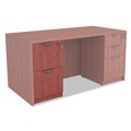 Office Filing Cabinets & Shelves | Alera ALEVA542822MC 15.63 in. x 20.5 in. x 28.5 in. Valencia Series 2-Drawer Full File Pedestal - Medium Cherry image number 8