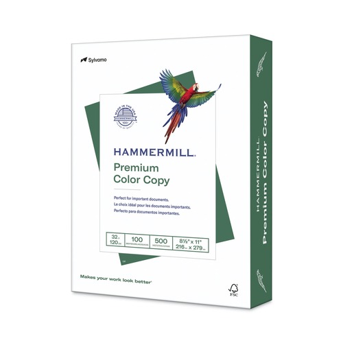 Just Launched | Hammermill 10263-0 8.5 in. x 11 in. 100 Bright 32 lbs. Bond Weight Premium Color Copy Print Paper - Photo White (1-Ream) image number 0