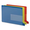File Folders | Smead 61951 1/3-Cut End Tab Out 8.5 in. x 11 in. Colored Poly Out Guides with Pockets - Blue (25/Box) image number 1