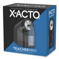 Pencil Sharpeners | X-ACTO 1675X Model 1675 TeacherPro Classroom AC-Powered 4 in. x 7.5 in. x 8 in. Electric Pencil Sharpener - Black/Silver/Smoke image number 0