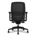 Office Chairs | HON HONNR12SAMC22BT Nucleus Series 16.63 to 21.13 Seat Height Recharge Task Chair - Frost Seat, Black Back, Black Base image number 4