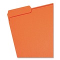 Just Launched | Smead 12543 Colored File Folders with Assorted 1/3-Cut Tab Positions - Letter, Orange (100/Box) image number 1
