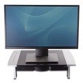 Back to School Sale | Fellowes Mfg Co. 8031101 Office Suites Standard Supports 80 lbs. 19.78 in. x 14.06 in. x 4 in. to 6.5 in. Monitor Riser - Black/Silver image number 3