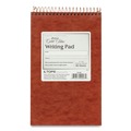 Notebooks & Pads | Ampad 20-007 5 x 8 Sheets (80) Gold Fibre Retro Wirebound Medium/College Rule Writing Pads - Red Cover/White Sheets image number 1