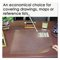 Desk Accessories & Office Organizers | Artistic SS2125 25.5 x 21 Second Sight Plastic Desk Protector with Hinged Protector - Clear image number 4