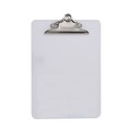Clipboards | Universal UNV40308 Plastic Clipboard with 1.25 in. Clip Capacity for 8.5 x 11 Sheets - Clear image number 1