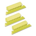 File Folders | Pendaflex 42 YEL 2 in. Wide 1/5-Cut Transparent Colored Tabs for Hanging File Folders - Yellow (25/Pack) image number 3