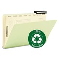 File Folders | Smead 78208 1 in. Expansion 8 Dividers 1 Fastener Legal Size Pressboard Mortgage Folders - Green Exterior (10/Box) image number 4