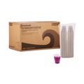Just Launched | Boardwalk BWKTRANSCUP3CT 3 oz. Polypropylene Plastic Cold Cups - Translucent (125/Bag, 20 Bags/Carton) image number 2