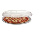 Food Trays, Containers, and Lids | Eco-Products EP-SCPTR16LIDR 16 in. x 16 in. x 0.2 in. 100% Recycled Content Plastic Pizza Tray Lids - Clear (50/Carton) image number 2