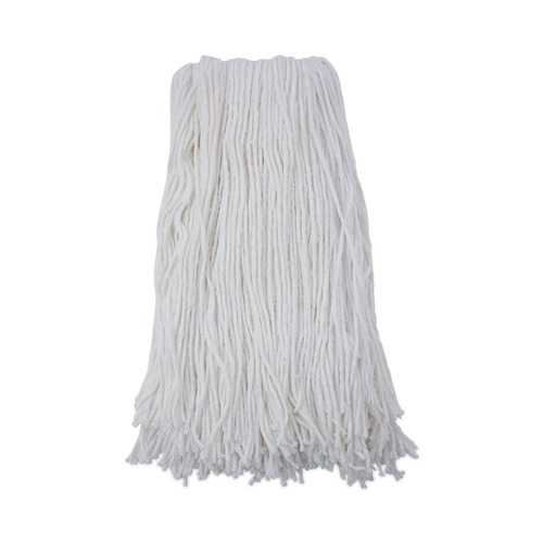 Mops | Boardwalk BWK2032RCT #32 Cut-End Rayon Wet Mop Head - White (12/Carton) image number 0