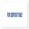 Stamps & Stamp Supplies | Universal UNV10056 Pre-Inked 1-Color FOR DEPOSIT ONLY Message Stamp - Blue image number 4