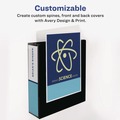 Back to School Sale | Avery 19751 11 in. x 8.5 in. 3 Rings 3 in. Capacity Showcase Economy View Binders with Slant Rings - White image number 6