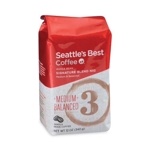 Coffee | Seattle's Best 12407831 12 oz Bag Medium Roast Whole Bean Coffee - Port Side Blend (6/Carton) image number 0
