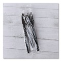 Cutlery | Boardwalk BWK3KITHVYBL 3-Piece Heavyweight Fork/Knife/Teaspoon Cutlery Kit - Black (250/Carton) image number 4