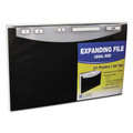 Sheet Protectors | C-Line 48221 12 in. Expansion 1/5-Cut Tabs 21-Pocket Stand-Up Design Expanding File - Legal Size/Black image number 0