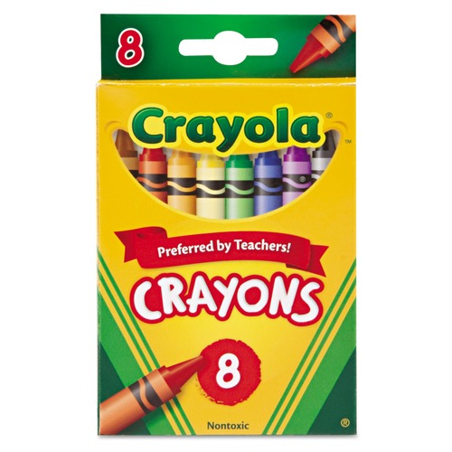 Arts & Crafts Supplies | Crayola 523008 Classic Color Crayons (8/Box) image number 0