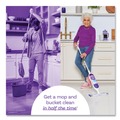 Office & Office Supplies | Swiffer 80714901 15.4 in. x 5.3 in. White/Purple Cloth Head PowerMop Starter Kit and 26 in. Silver Aluminum Handle image number 2