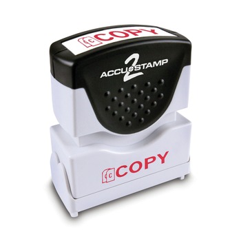 ACCUSTAMP2 035594 1.63 in. x 0.5 in. COPY Pre-Inked Shutter Stamp - Red