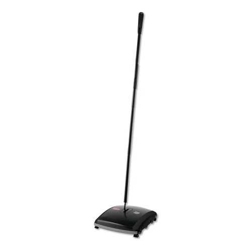 Just Launched | Rubbermaid Commercial FG421388BLA 44 in. Steel/Plastic Handle Dual Action Sweeper - Black/Yellow image number 0
