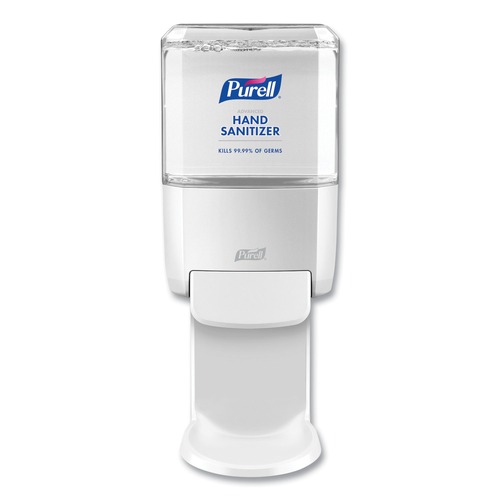 Hand Sanitizers | PURELL 5020-01 5.25 in. x 8.56 in. x 12.13 in. 1,200 mL Push-Style Hand Sanitizer Dispenser - White (1/Carton) image number 0