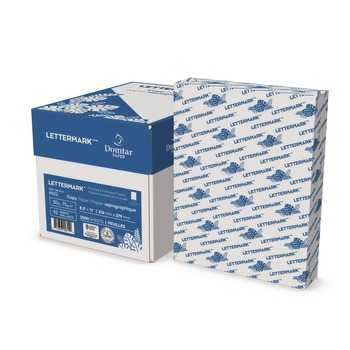 Lettermark 8822 8.5 in. x 11 in. 20 lbs. Bond Weight 92 Bright Micro-Perforated 3.5 in. from Bottom Custom Cut-Sheet Copy Paper - White (500/Ream)