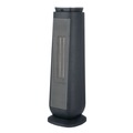 Heaters | Alera HECT24 1500 W 7.17 in. x 7.17 in. x 22.95 in. Ceramic Heater Tower with Remote Control - Black image number 1