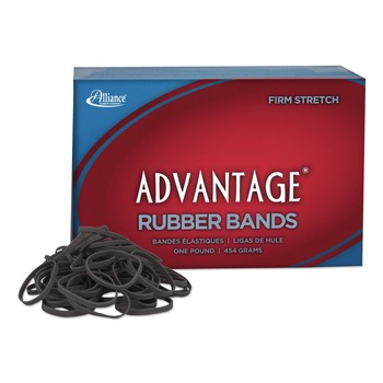Alliance 57305 0.04 in. Gauge Multi-Purpose Rubber Band - Black/Size 30 (1/Box)