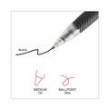 Pens | Universal UNV15530 1 mm Comfort Grip Retractable Ballpoint Pens - Medium, Black (1 Dozen) image number 5