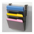 Wall Files | Deflecto 73502RT DocuPocket 3 Sections 3-Pocket 13 in. x 7 in. x 20 in. File Partition Set - Letter Size, Smoke (3/Set) image number 7