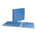 Binders | Universal UNV20733 11 in. x 8.5 in. 2 in. Capacity 3 Rings Slant D-Ring View Binder - Light Blue image number 5