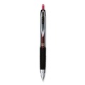 Pens | uni-ball 61257 Signo 207 0.5 mm Retractable Gel Pen - Red Ink/Smoke/Black/Red Barrel/Fine (1-Dozen) image number 1
