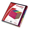 File Folders | Pendaflex 40143 8.5 x 11 Poly 1/5-Cut Top Tab 1 to 30-31 File Guides - Assorted Colors (31/Set) image number 1