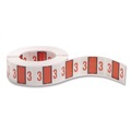 Back to School Sale | Smead 67373 1 in. x 1.25 in. 3 Numerical End Tab File Folder Labels - White (1-Roll) image number 0