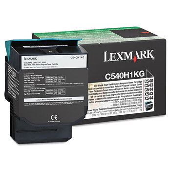 Lexmark C540H1KG 2500 Page-Yield Return Program High-Yield Toner - Black