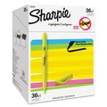 Highlighters | Sharpie 2003991 Pocket Style Chisel Tip Highlighter Value Pack - Yellow (36/Pack) image number 1