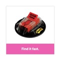 Page Flags | Post-it Flags 680-HVSHR Sign Here High Volume Flag Dispenser - Red (200/Pack) image number 2