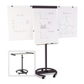 Easels | MasterVision EA4806156 27 in. x 41 in. 360 Multi-Use Mobile Magnetic Dry Erase Easel - Black Frame image number 8