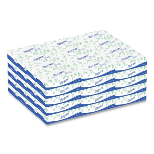  | Surpass 21390 2-Ply Facial Tissue for Business - White (125 Sheets/Box, 60 Boxes/Carton) image number 0