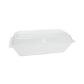 Food Trays, Containers, and Lids | Pactiv Corp. 0TH10099Y000 9.75 in. x 5 in. x 3.25 in. Foam Hinged Lid Containers - White (560/Carton) image number 1