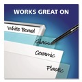 Washable Markers | EXPO 16001A Vis-a -Vis Fine Bullet Tip Wet Erase Marker - Black (1-Dozen) image number 4